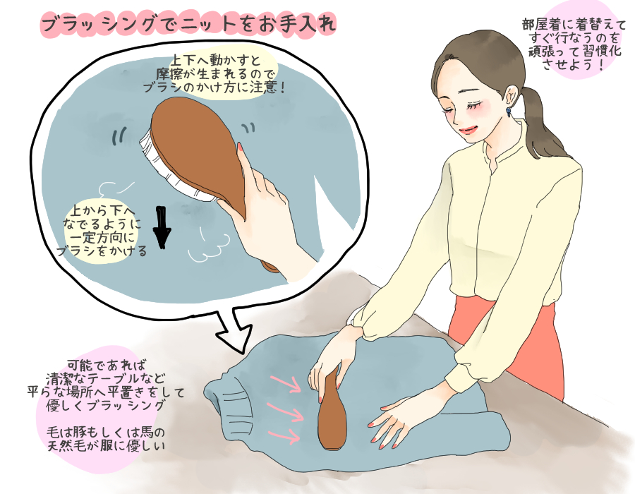ブツブツ毛玉はみっともない 解決 ニットの簡単お手入れ方法3つ デキるolマナー コーデ術 134 Anew マガジンハウス