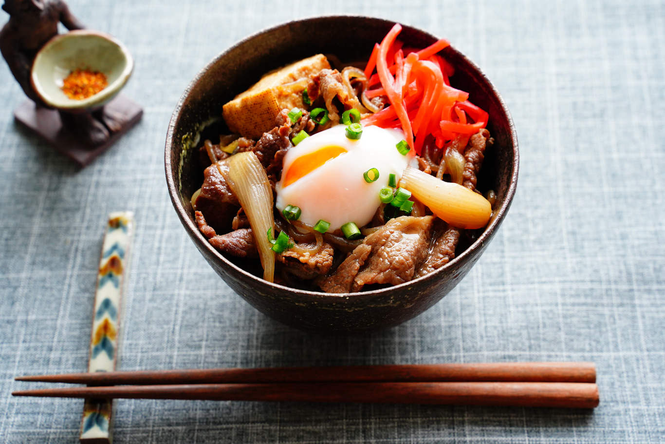タイバジル牛丼のレシピ