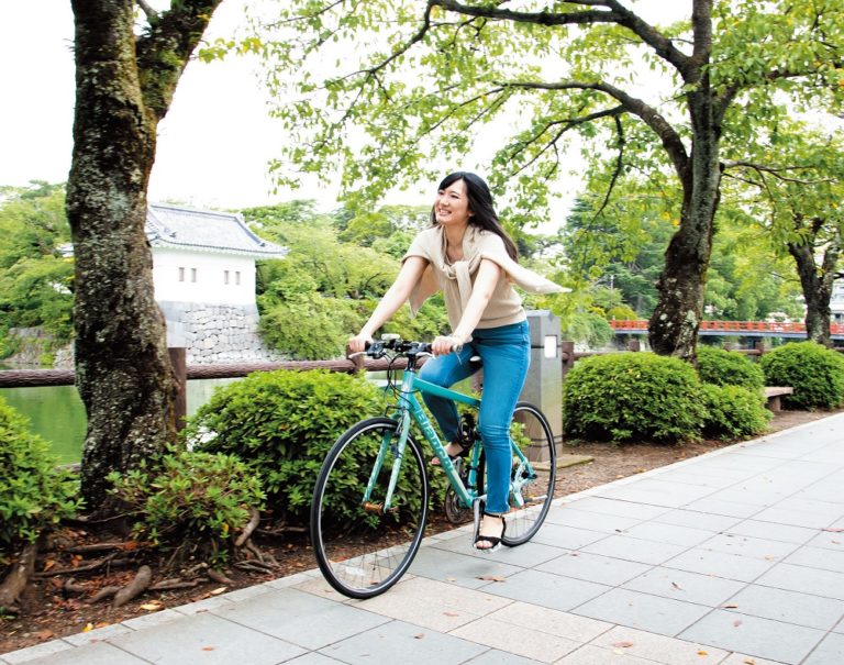 自転車を見た 楓さん