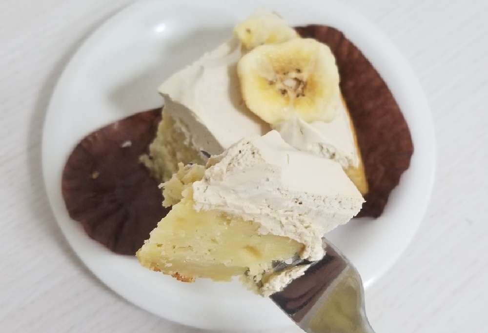 スタバ　アフォガード　フラペ　バナナ　アーモンドミルク　ケーキ