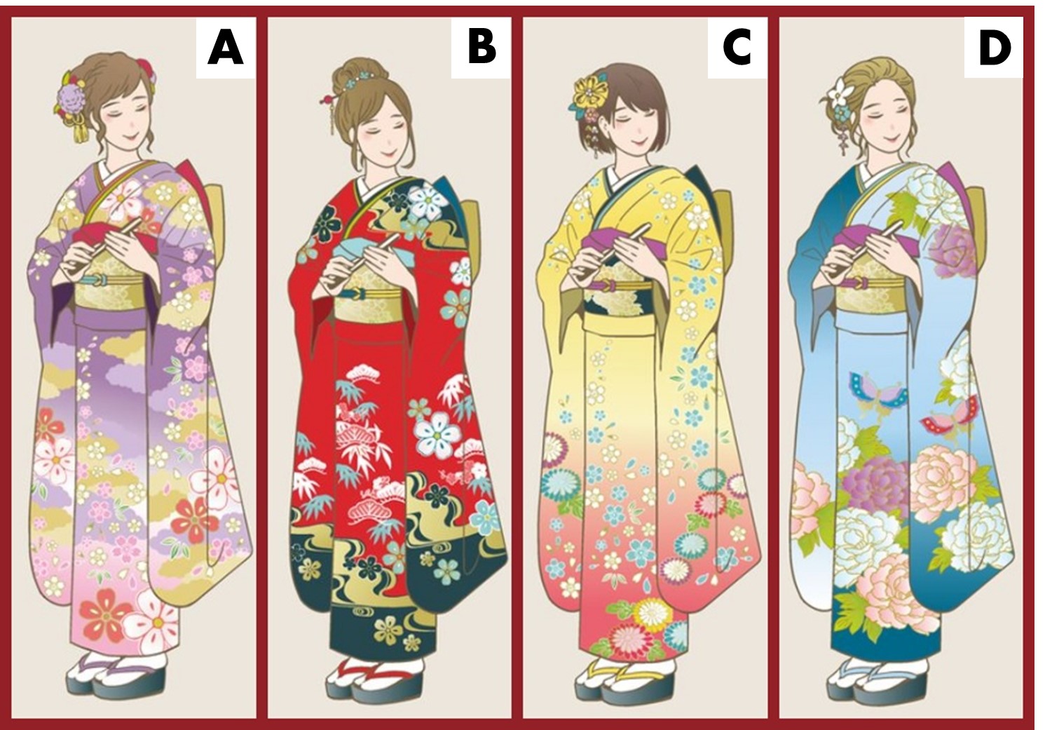 どの 振袖 が着たい 心理テスト 答えでわかる あなたの 一目惚れしやすさ 文 脇田尚揮 Ananweb マガジンハウス