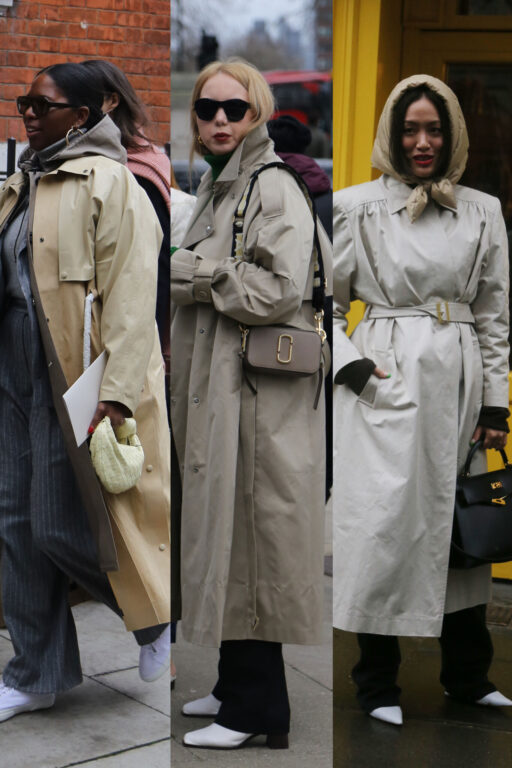 Fashion week in London Trench coat style