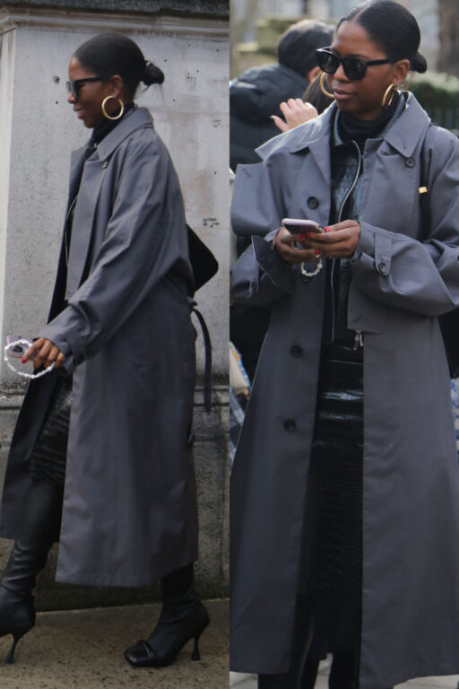 Fashion week in London Trench coat style