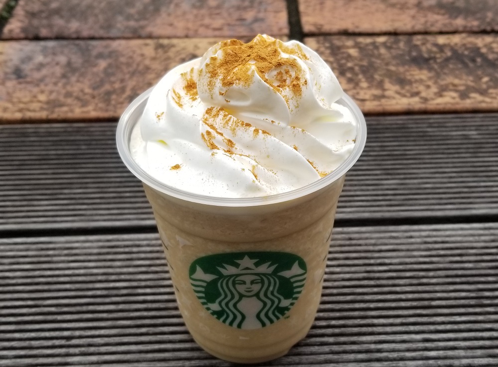 starbucks ginger syrup customized coffee frappe butterscotch donut nuts chocolate cake popular drink menu