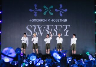 １位獲得「ほんまにヤバい！」TOMORROW X TOGETHERが最新アルバム『SWEET』発売記念ショーケースを開催。
