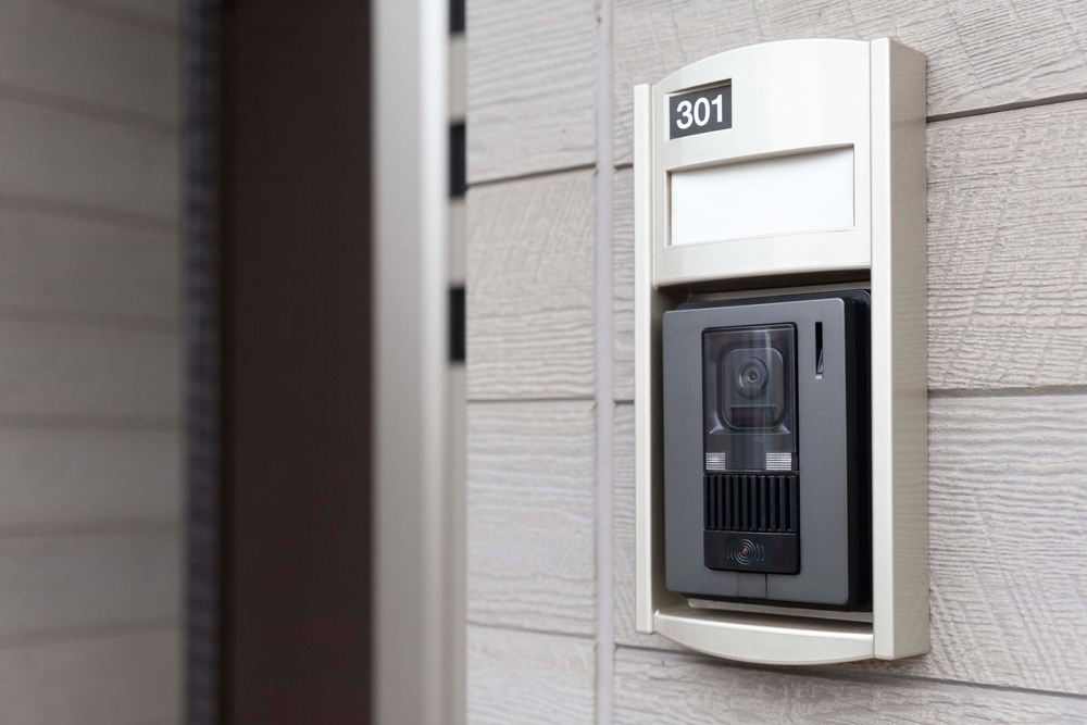 Close-up,Security,System,Installed,At,The,Entrance,Of,The,Room