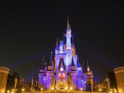 ディズニー シンデレラ城 (夜景) ／Cinderella Castle