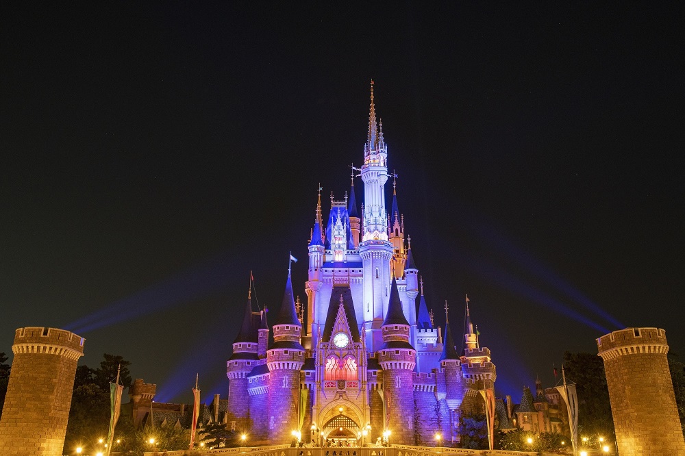 ディズニー シンデレラ城 (夜景) ／Cinderella Castle