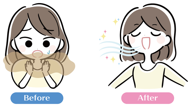 口臭 におい くさい 汗 防ぐ 予防 方法 対策 対処法